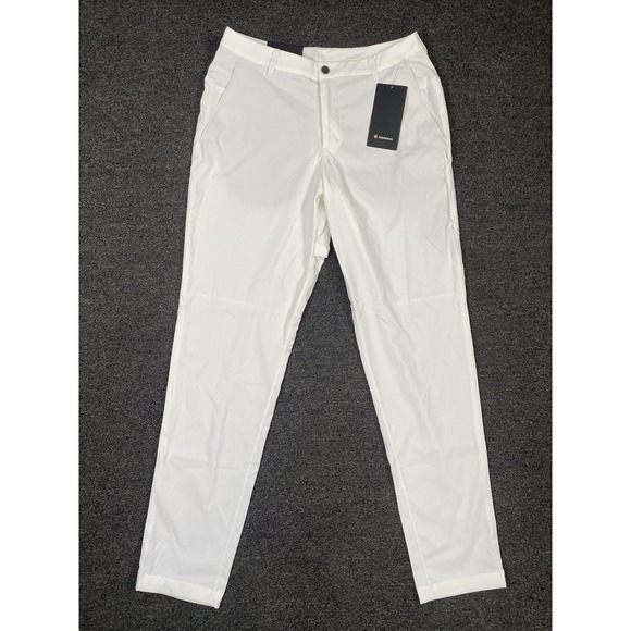 Lululemon Commission Golf Pants White Mens 32x32 Stretch Athleisure Light NEW